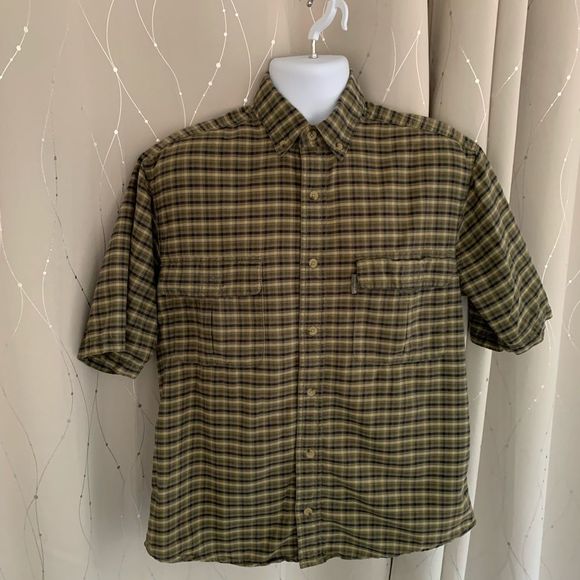 Woolrich plaid Light Olive Workshirt - Picture 1 of 9